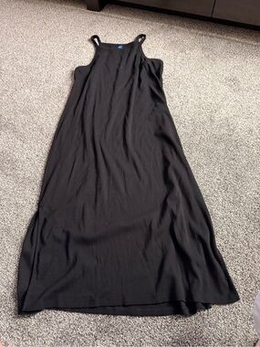 Old Navy Black Maxi Tank Dress